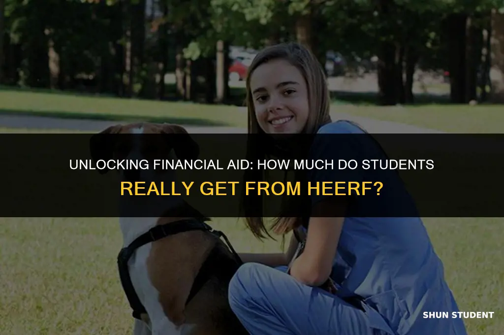 how much do students get from heerf