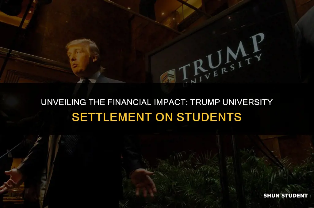 how much do students get from trump university settlement