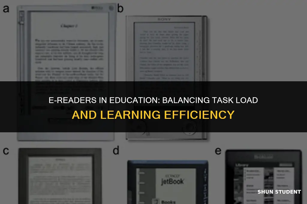 how much do students get of task on e-readers