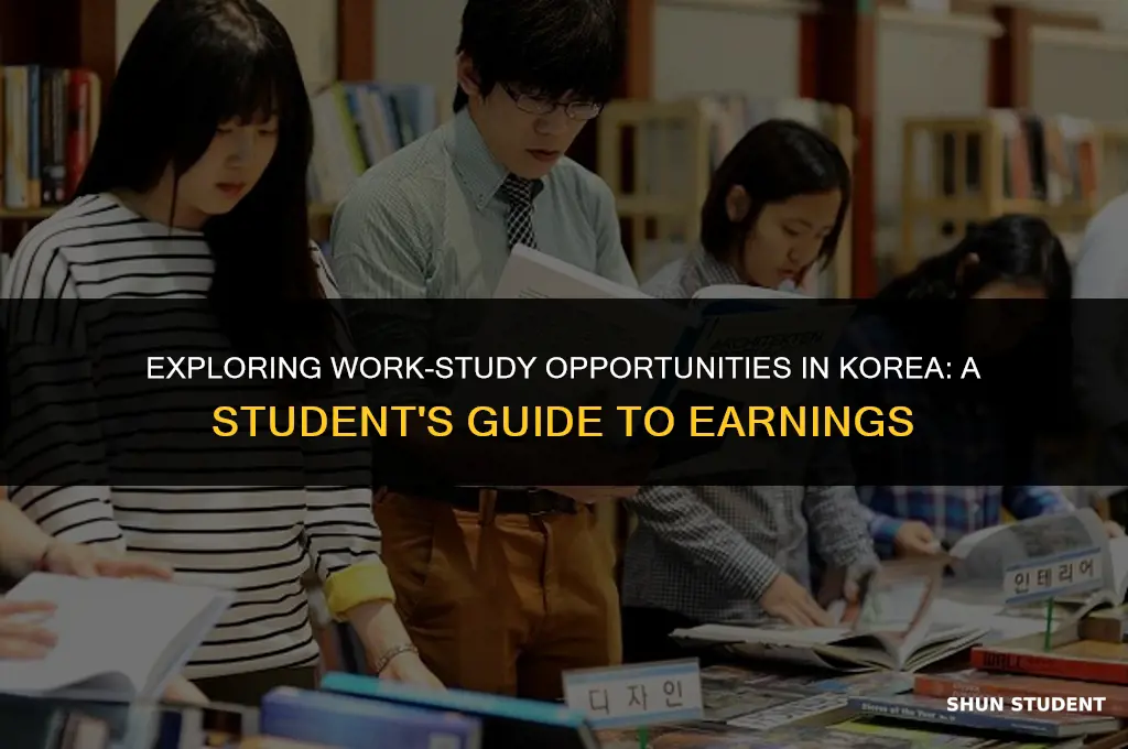 how much do students get paid for work study korea