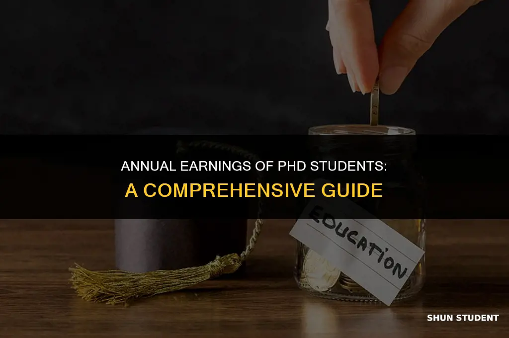 how much do students in phd programs make annually