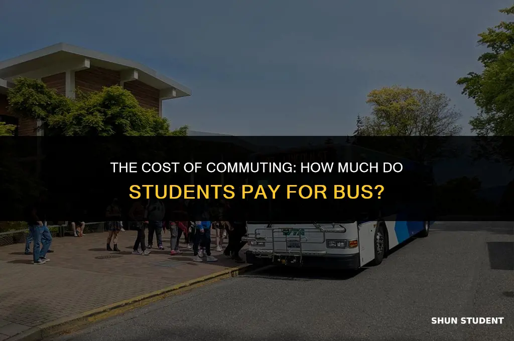 how much do students pay for bus