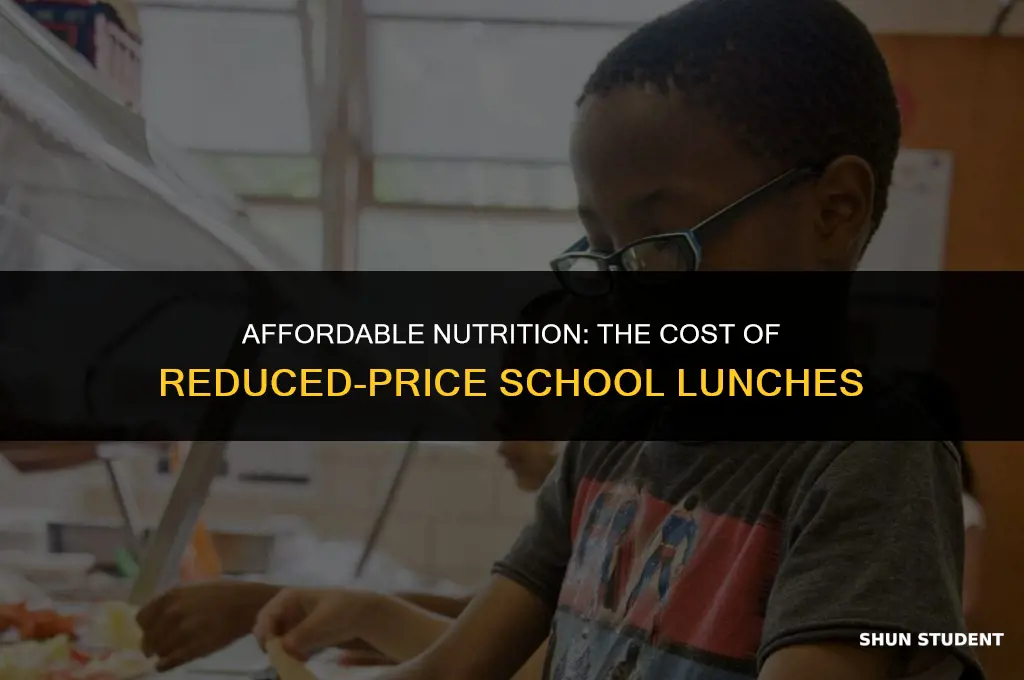 how much do students pay for reduced price lunch