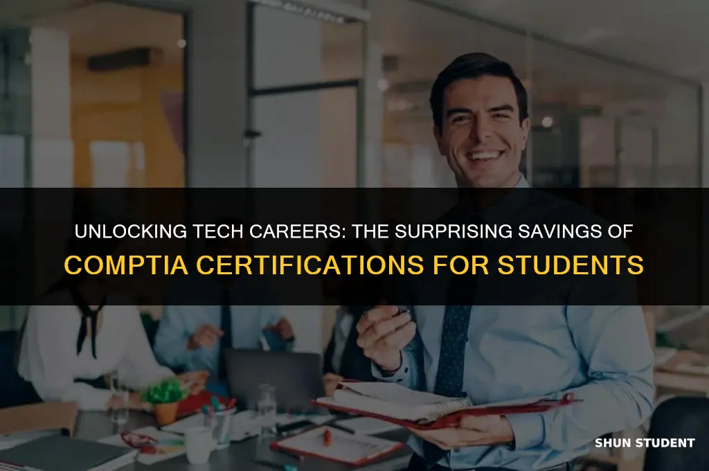 how much do students save on comptia