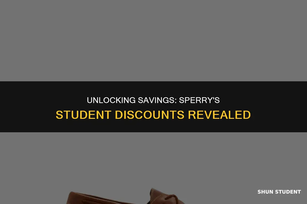 how much do students save on sperry