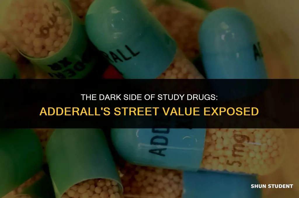 how much do students sell adderall for
