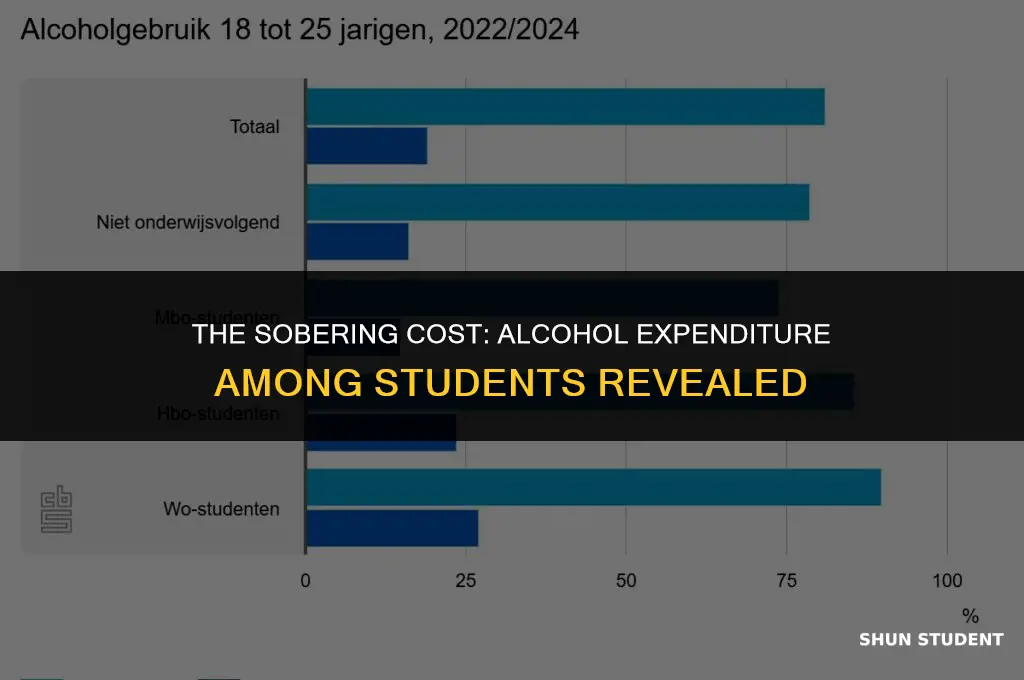 how much do students spend on alcohol