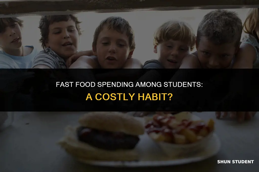 how much do students spend on fast food