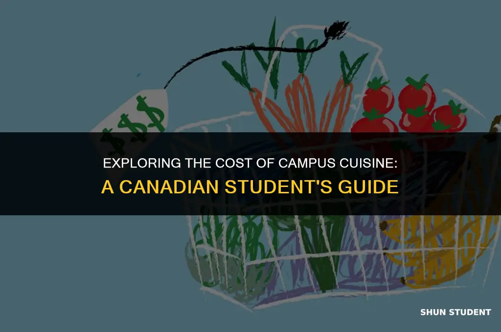 how much do students spend on food canada