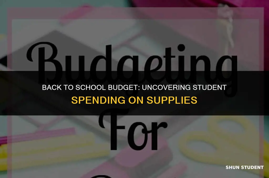 how much do students spend on school supplies