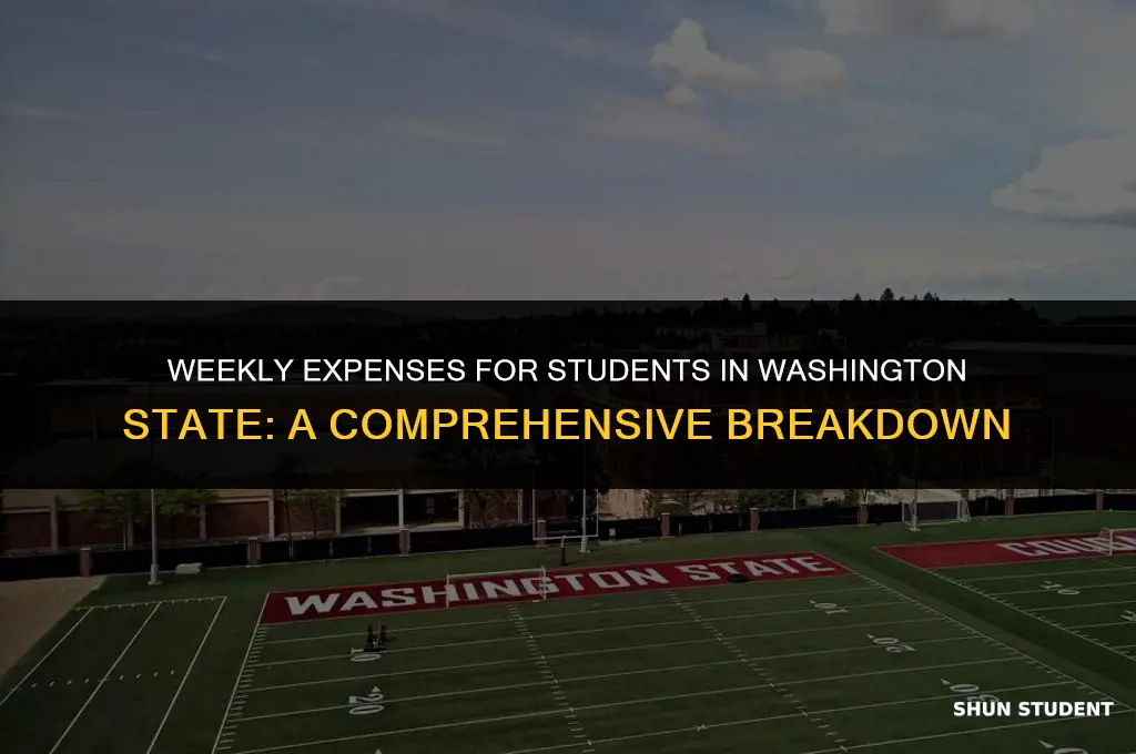 how much do students spend per week wa state