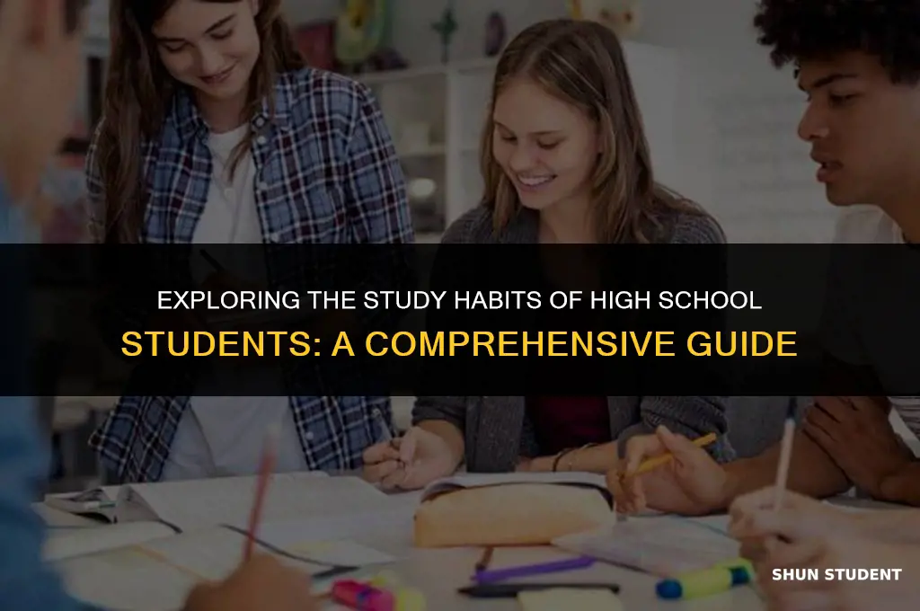 how much do students study in high school