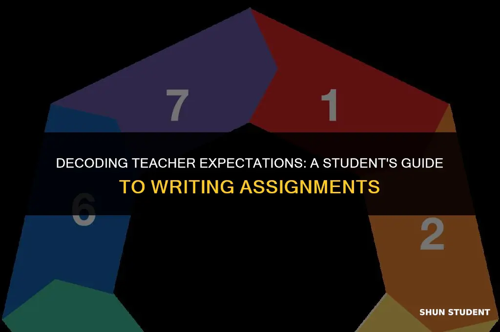 how much do students understand teachers expectations in writing assignments