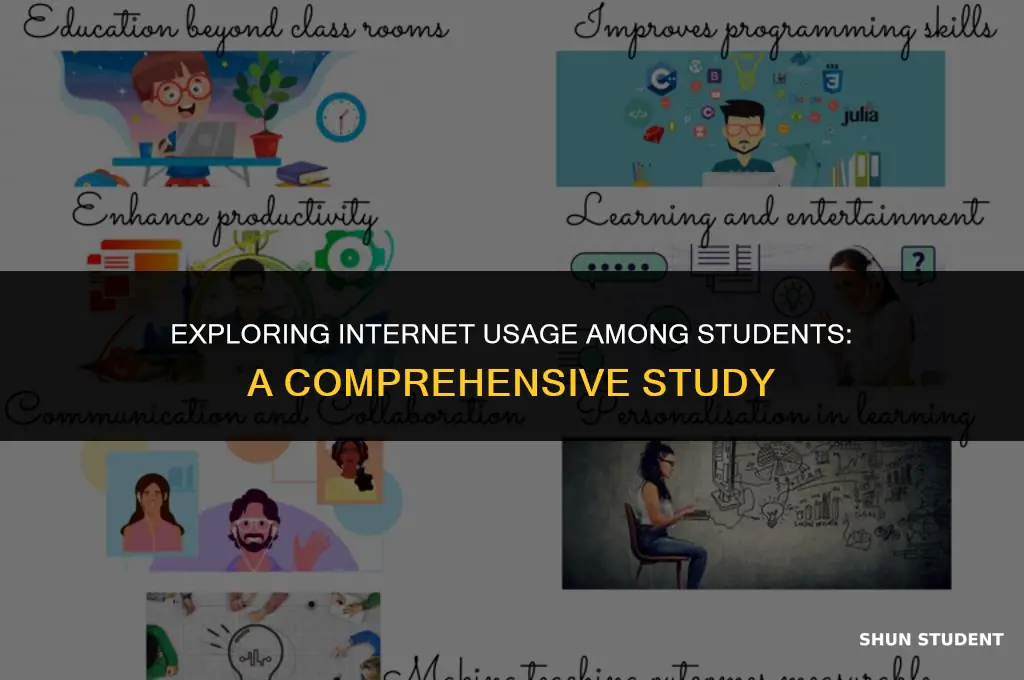 how much do students use the internet