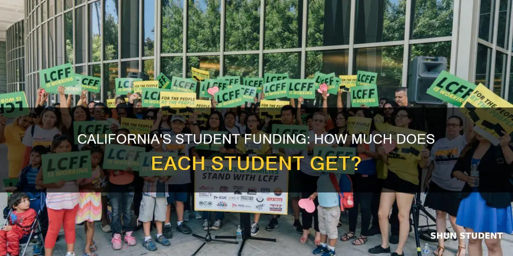 how muxh does a california pay per student