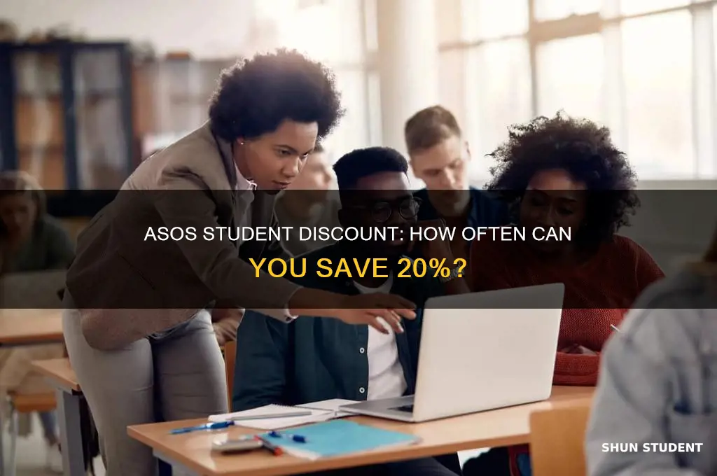 how often do asos do 20 student discount