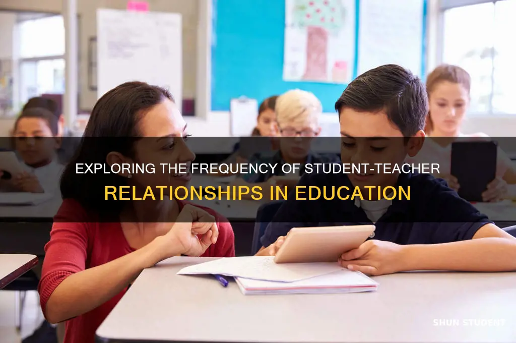 how often do student teacher relationships happen