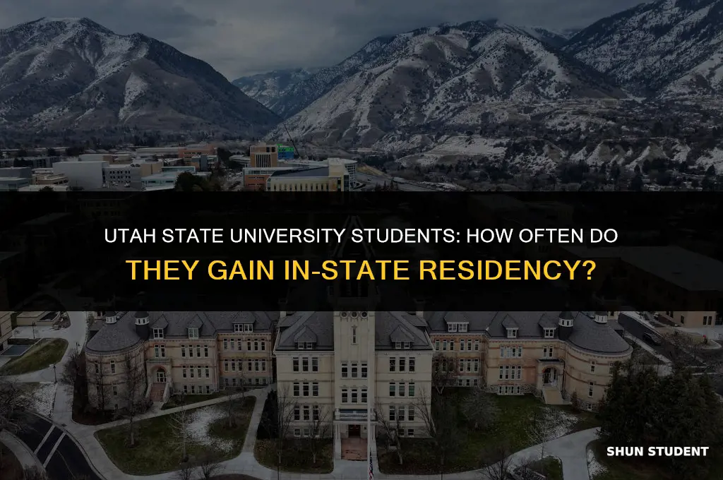 how often do usu students gain in state residency