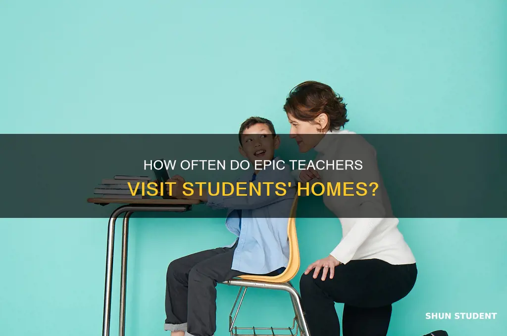 how often does an epic teacher visit home of student