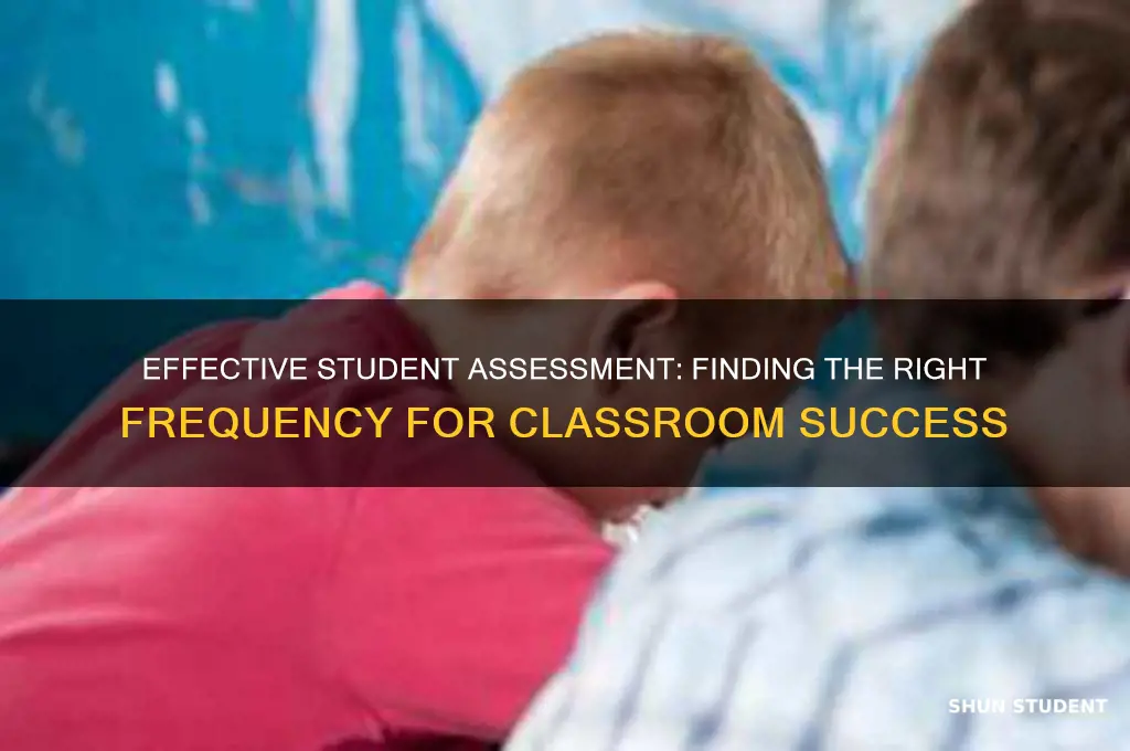 how often should a teacher assess students in class