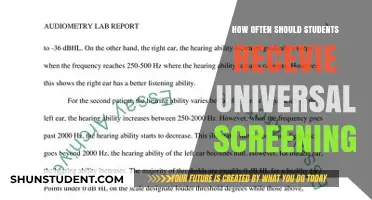 Universal Screening Frequency for Students: Best Practices
