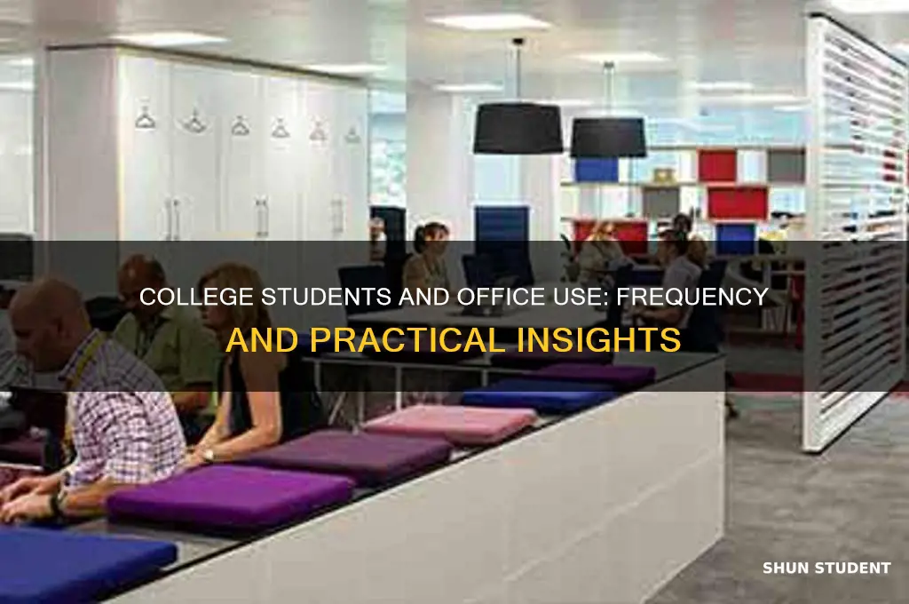 how often will a college student use office