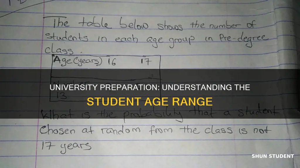 how old are pre university students