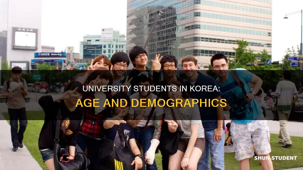 how old are university students in korea