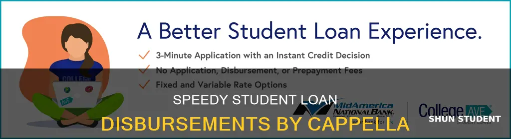 how quickly does ccapella pay student loan disbursements