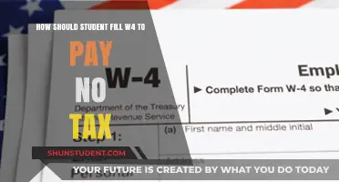 Students: Fill W-4 to Avoid Taxes
