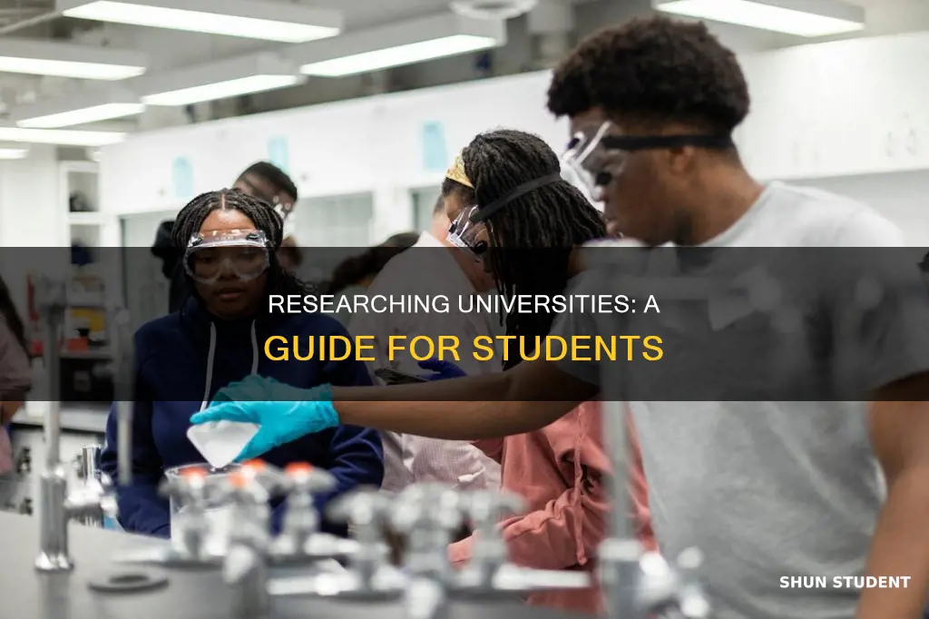 how should students research universities