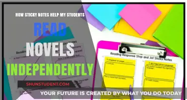 Sticky Notes: Empowering Independent Novel Reading in My Classroom
