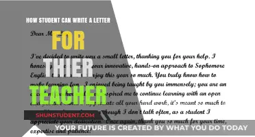 Crafting a Meaningful Letter: A Student's Guide to Thanking Teachers