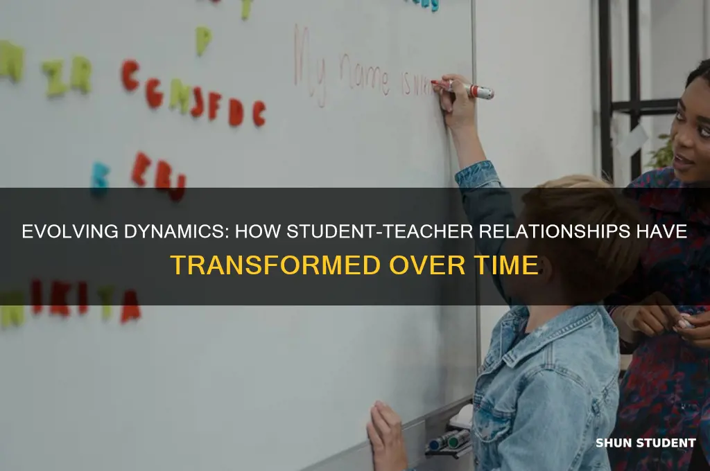 how student teacher relationships have changed over the years