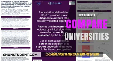 The Right University: How Students Compare and Choose