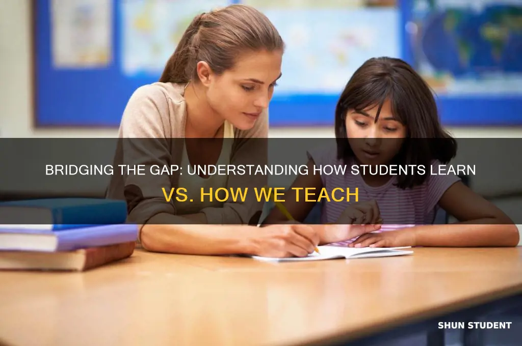 how students learn vs how we teach