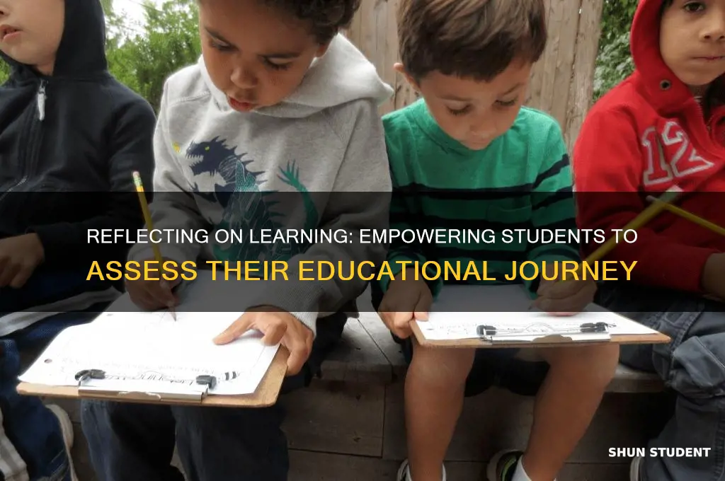how students will reflect on their learning
