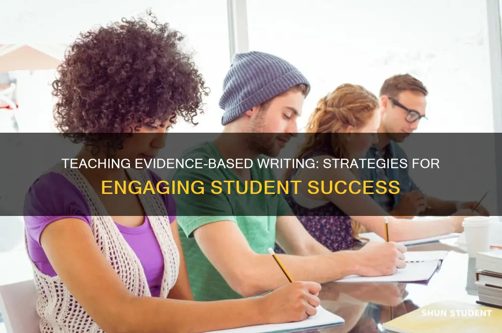 how teach students wriiting strategies about evidence