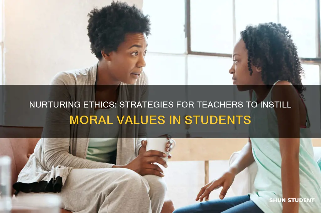 how teacher inculcate moral values among students