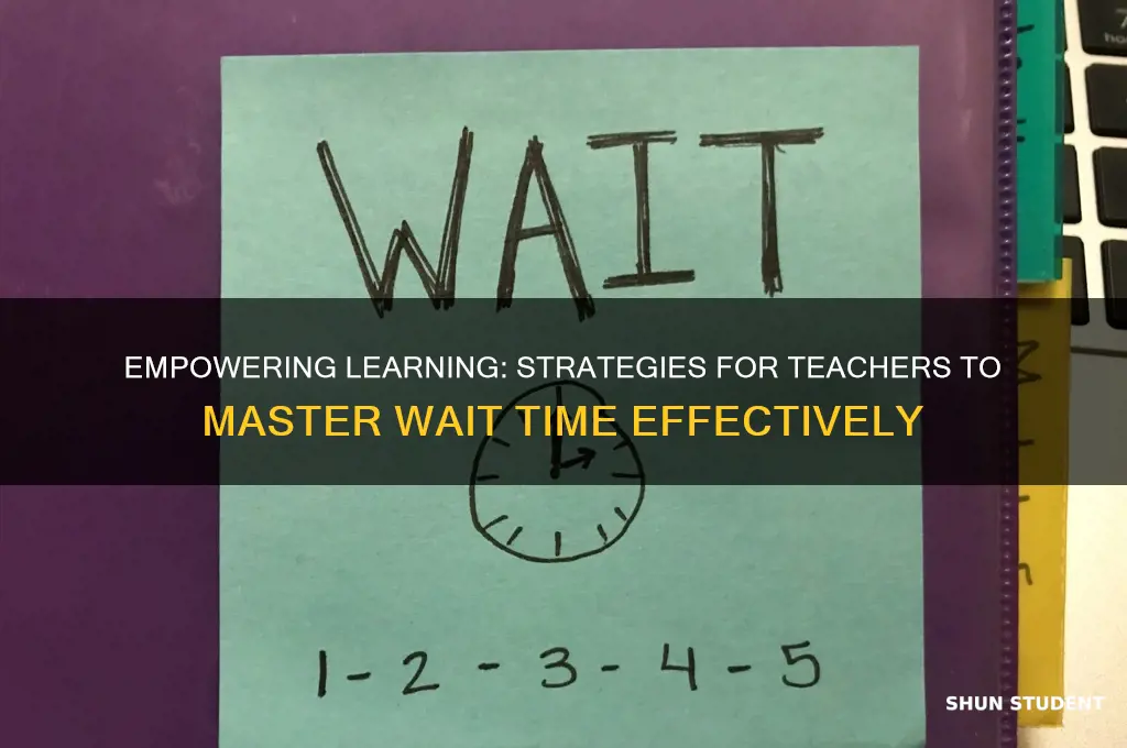 how teacher provide sufficient wait time for students