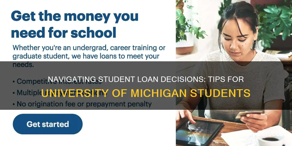 how to accept and decline student loans university of michigna