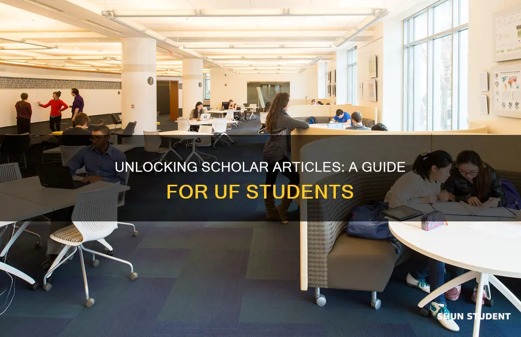 how to access scholar articles university of florida student
