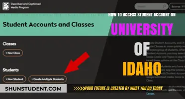 Accessing Your University of Idaho Student Account