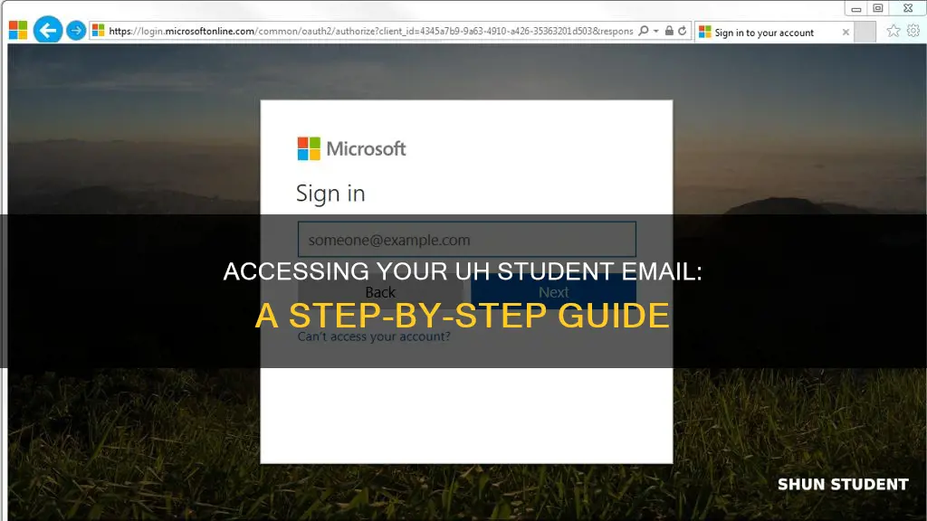 how to access student email university of houston