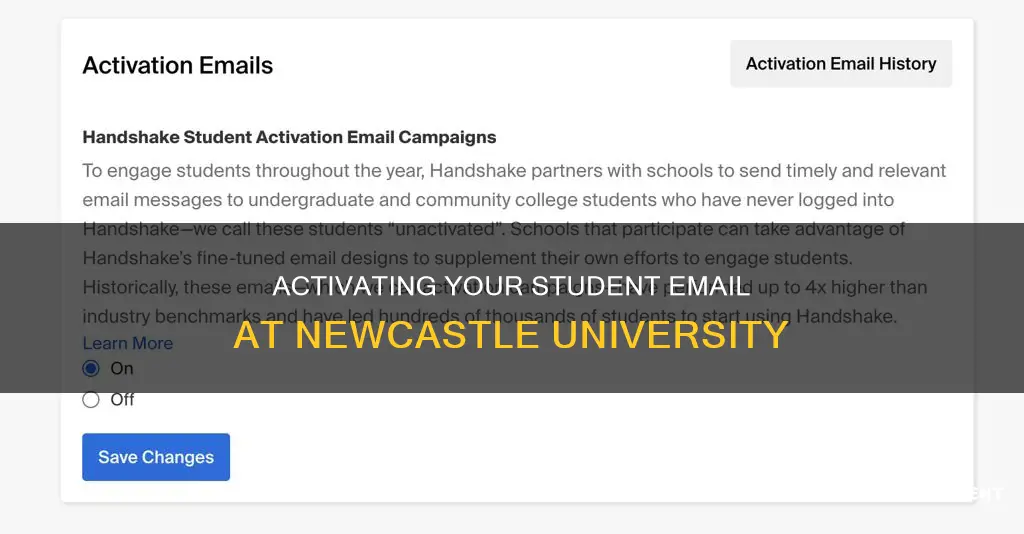 how to activate student email university of newcastle
