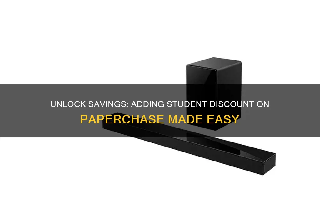 how to add student discount on paperchase