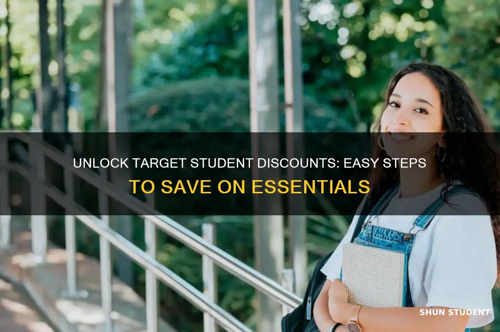 how to add student discount on target