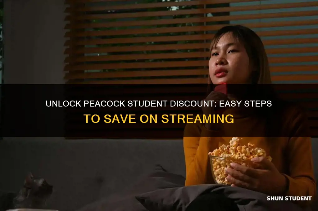 how to add student discount to peacock