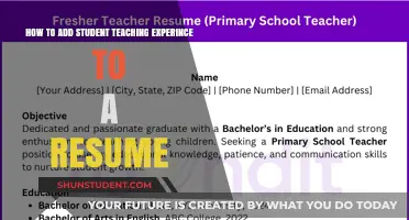 Boost Your Resume: Highlighting Student Teaching Experience Effectively