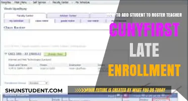 Adding Late-Enrolling Students to Your CUNYfirst Roster: A Teacher's Guide